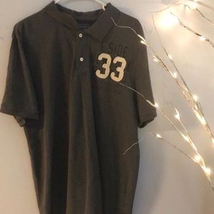 Old Navy Grey 33 Three Button Polo